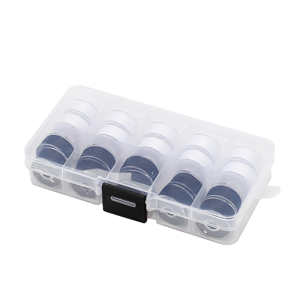 

Chainho, пластиковые шпульки для швейной машины, катушки с хроматической нитью, аксессуары для швейных инструментов своими руками, 2 цвета в наличии, 1 упаковка, 25SX12