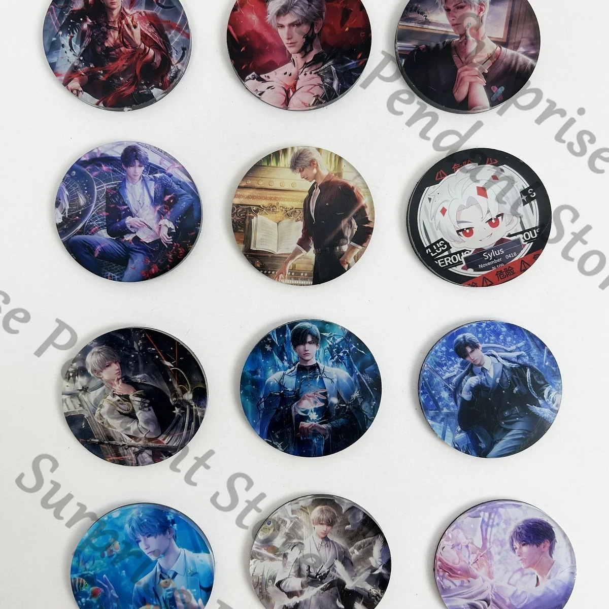 Anime Love and Deepspace Rafayel Sylus Caleb Zayne Xavier Cosplay Cartoon Fridge Magnet Mascot Magnetic Sticker Ornament Gift