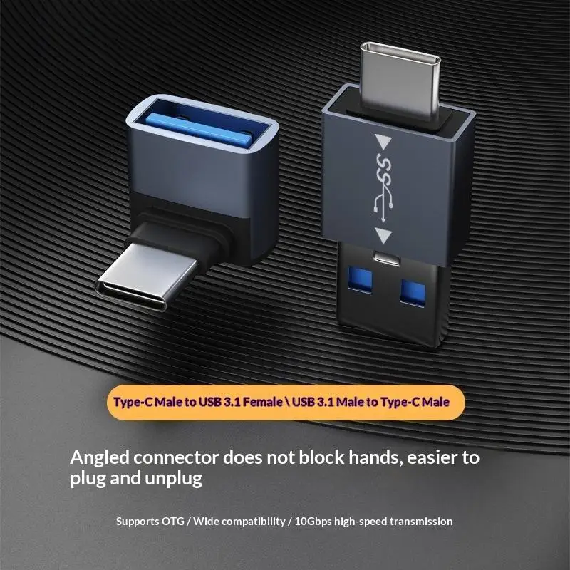 1Pcs Type-C To USB Male Adapter Converter USB 3.1 To USB 3.0 OTG Charger Adapter Connector For PC Car USB PadBH-ELEVEN
