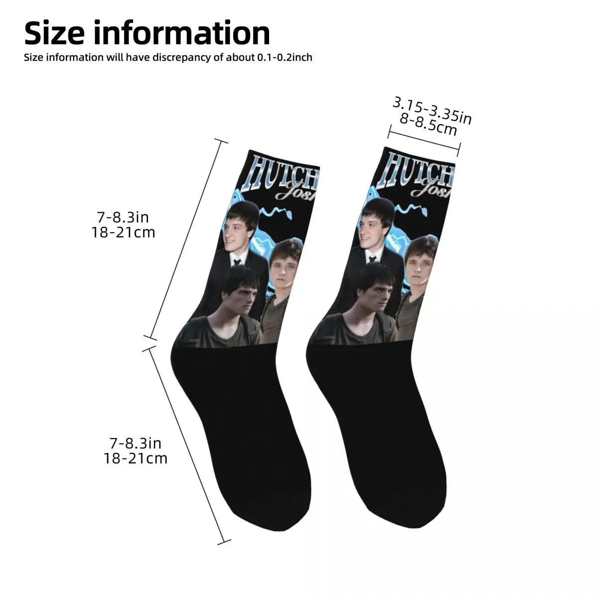 Fashion Male Men Socks Hip Hop Josh Hutcherson Sock Sport Women's Socks Spring Summer Autumn Winter