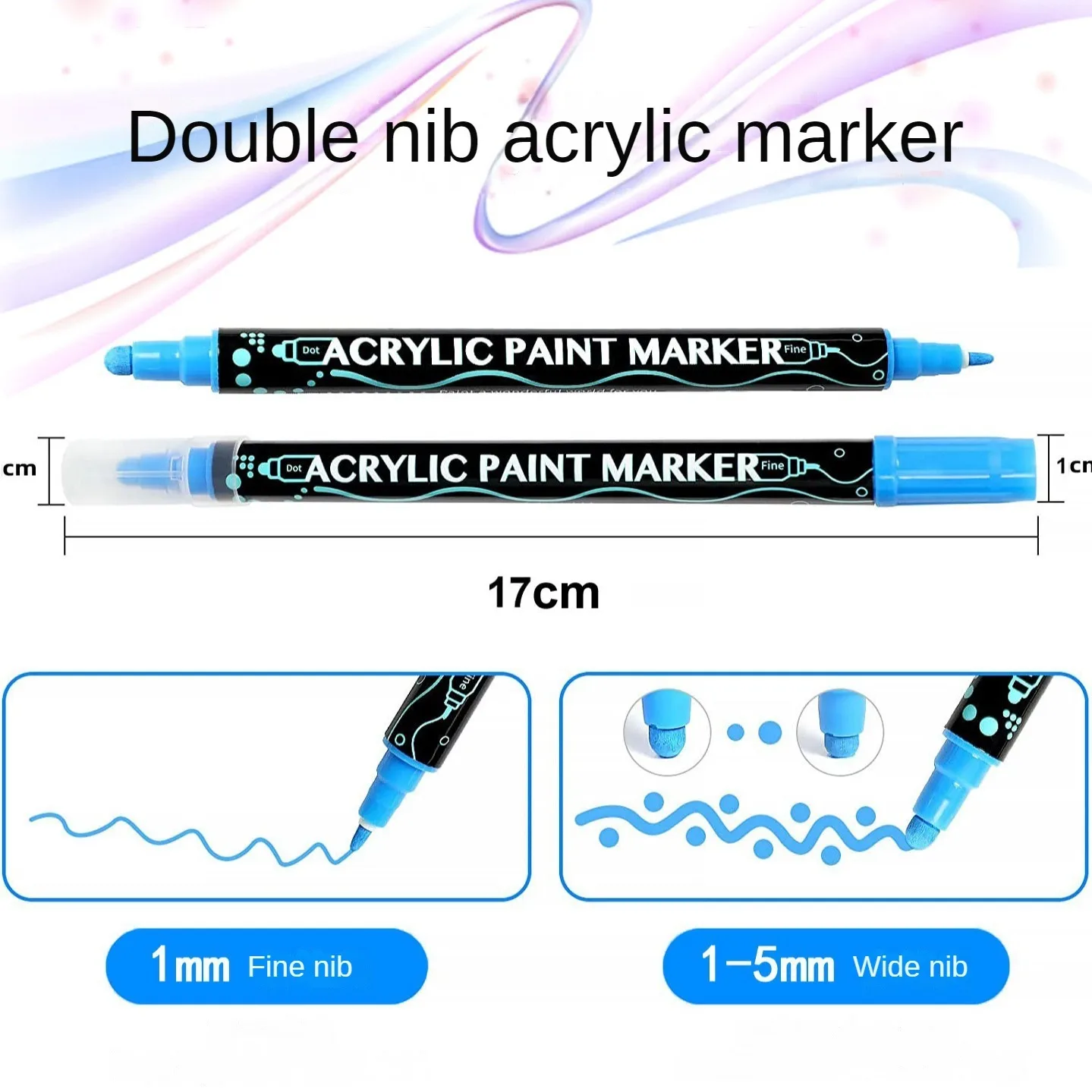 Imagem -02 - Extra Fina Tinta Acrílica Marcador Canetas Ponta Pontos Pintura Rupestre Caneca Cerâmica Vidro Madeira Fazendo Suprimentos de Arte 12 Cores 36 Cores