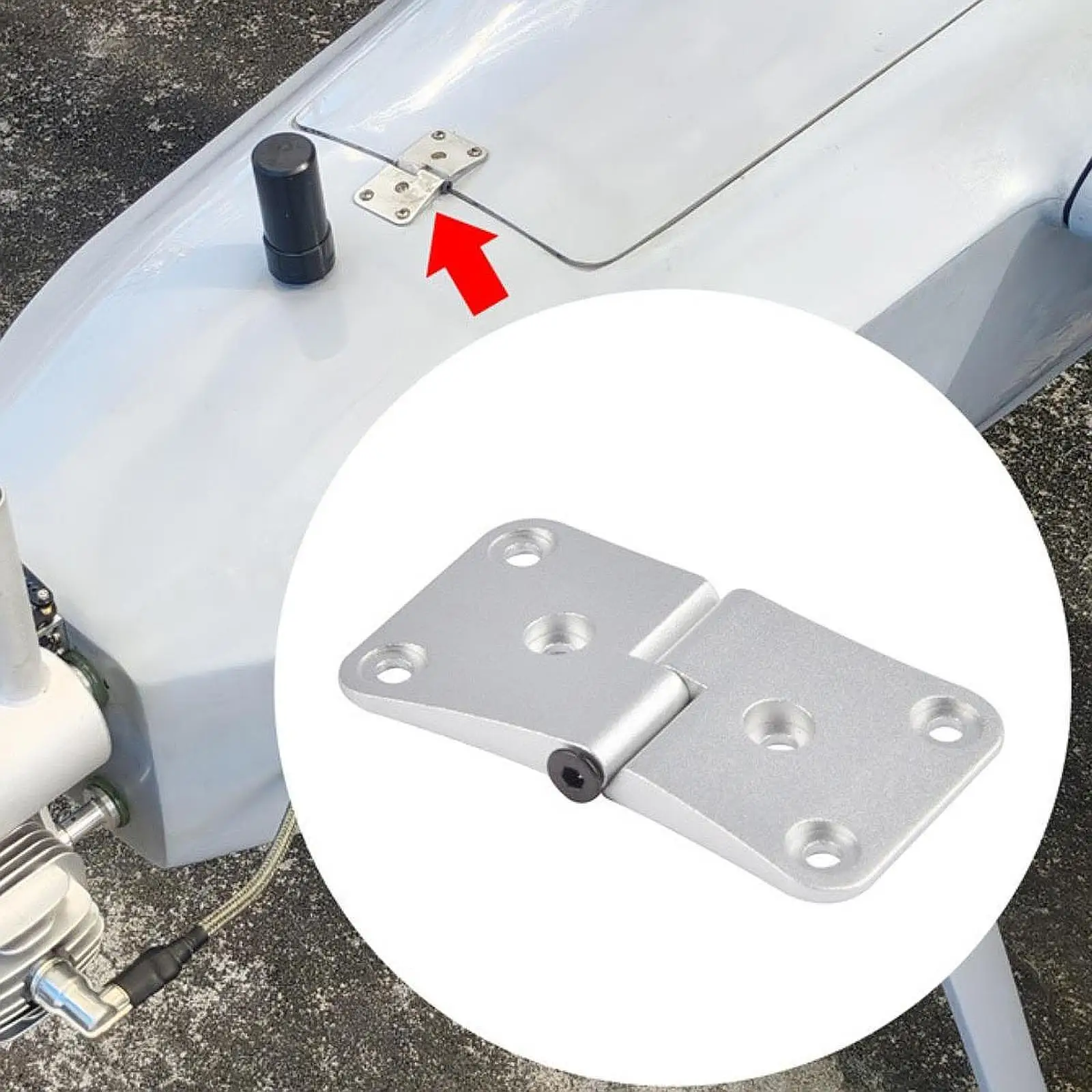 Model Aircraft Hinge Stable Replacement DIY Easy Installation Fixing Lock Catch RC Plane Aileron Hinges RC Plane Metal Hinges