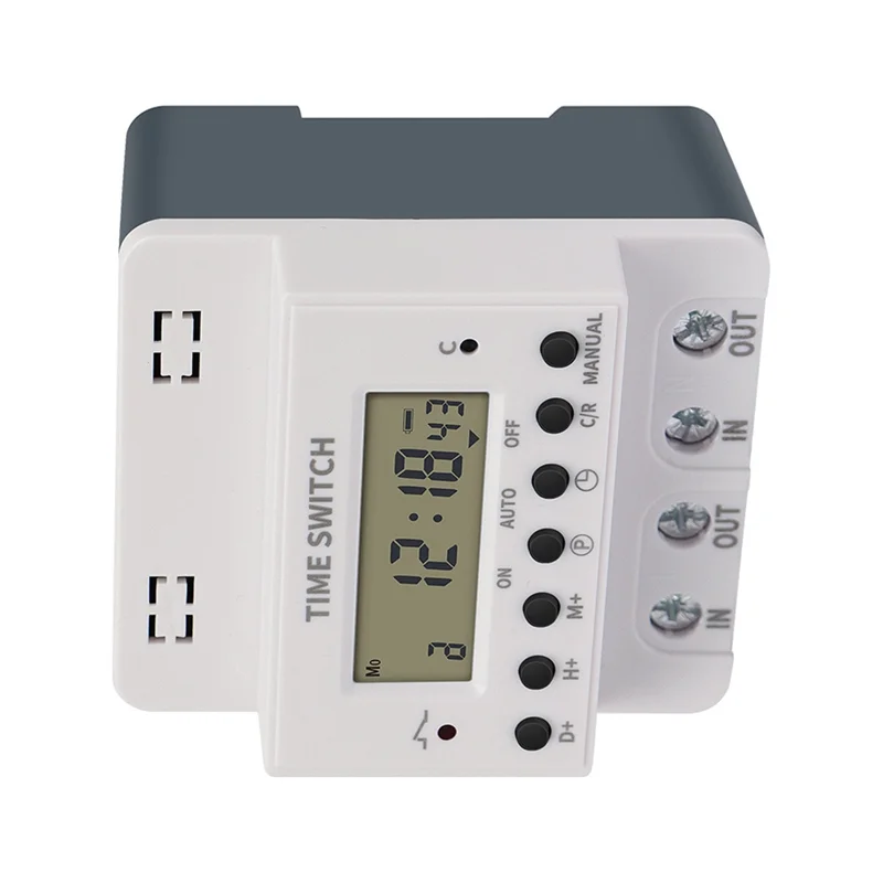 AB25-Timing Switch Tijdcontroller Nieuwe praktische tijdcontroller Schakelrelais Hoog vermogen Nterface Plastic schakelrelais