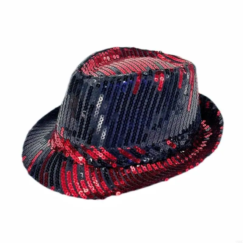 Stylish Sequins Covering Hat Stage Dance Performances Adult Magicians Hat Fashion Statement For Celebrations Y166