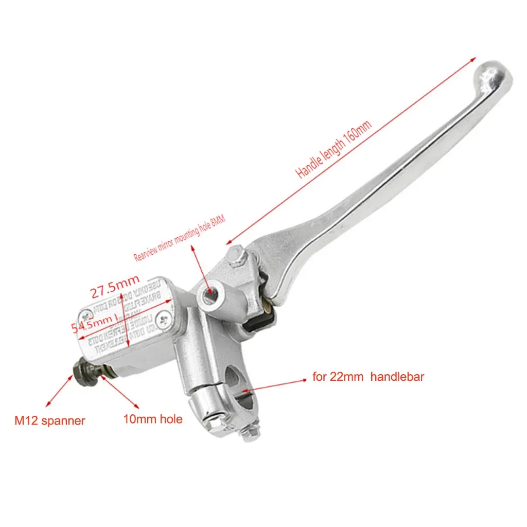 اسطوانة الفرامل رافعة رئيسية ل 22 مللي متر المقود GY6 50cc ريترو Yiying ريترو YY50qt-15 باوتيان سكوتر #3