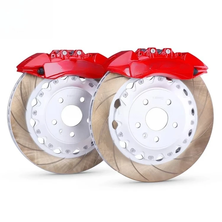 

TTsport 7640 Model Big Brake Kit 2 PieceS Forged 6 Pot Brake Caliper Stainless Brake Disc Pads Set for i Tucson B8 B9
