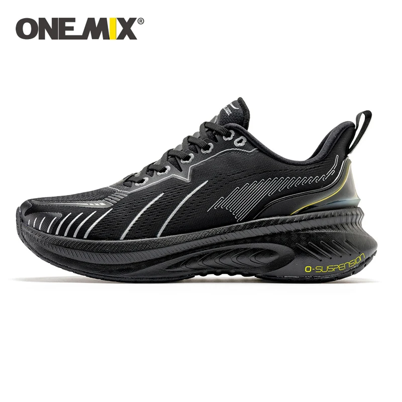 

ONEMIX sell well Heavyweight Running Shoes Men Rebound Jogging Sneakers Breathable Outdoor Women Walking Damping Sport Shoes