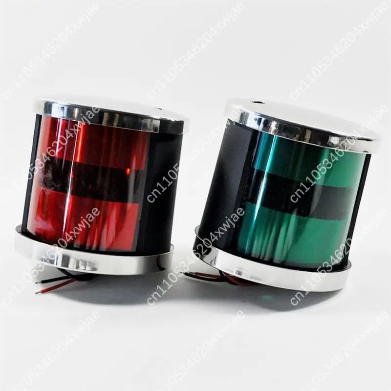 91x90mm 12-24V Stainless Steel Boat Navigation Light Marine LED Signal Lamp for Yacht Ship