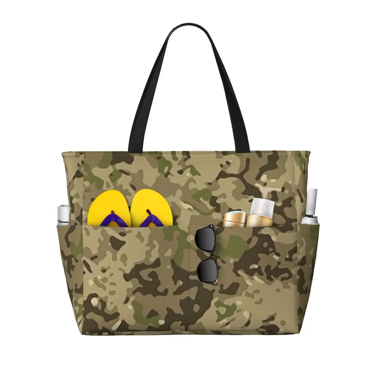 Multicam Military Trout Camo Beach Tote Bag Sport Gym Yoga Duffle Large Tote Bag Women Travel Bag Fitness bag