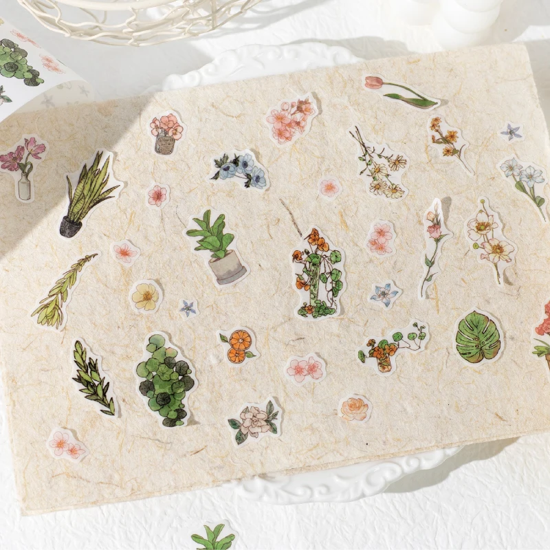 بطاقة عاشق 60 مللي متر * 2 متر 1 لفة [سلسلة رسم الحياة] حفلة الحلوى موضوع يومي شظايا الحياة دورة نمط اشي الشريط سكرابوكينغ