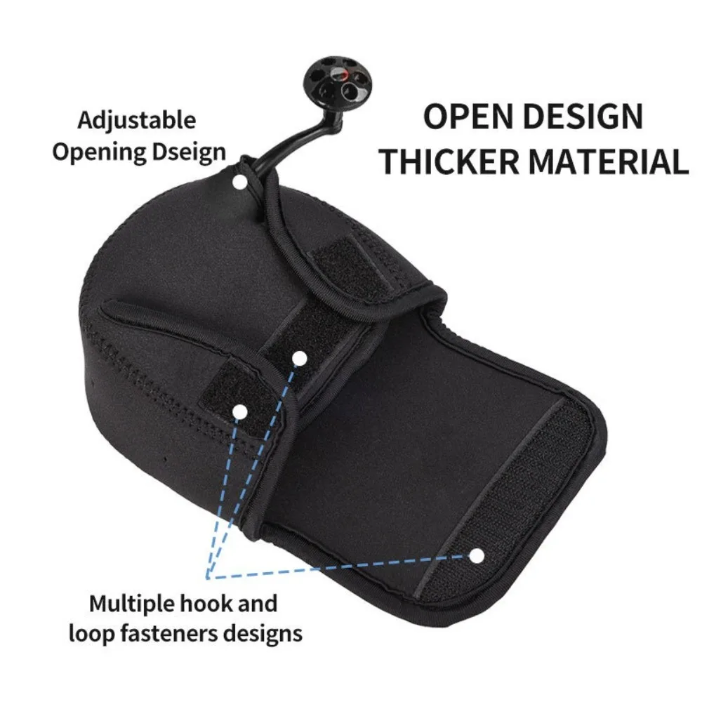 S/M/L Spinning Fishing Reel Cover Neoprene Wheel Protective Case Waterproof Reel Bag Storage Water Drop Wheel Package Reel Bag