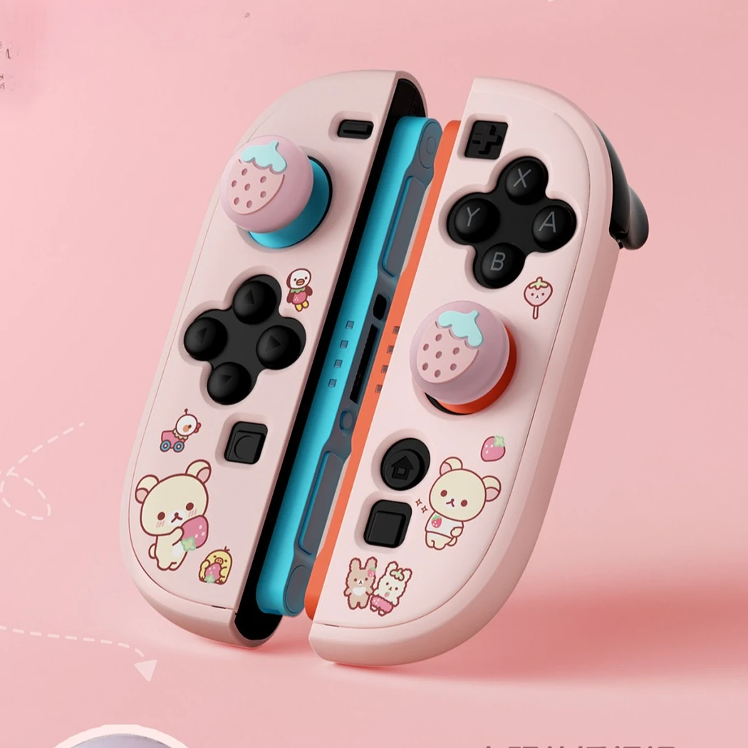 Urocze etui z motywem misia, rozdzielne, dokujące, odporne na wstrząsy, osłona na Joy-Con do Nintendo NS 2, silikonowe nakładki na joysticki, etui do przechowywania. — zdjęcie produktu 5