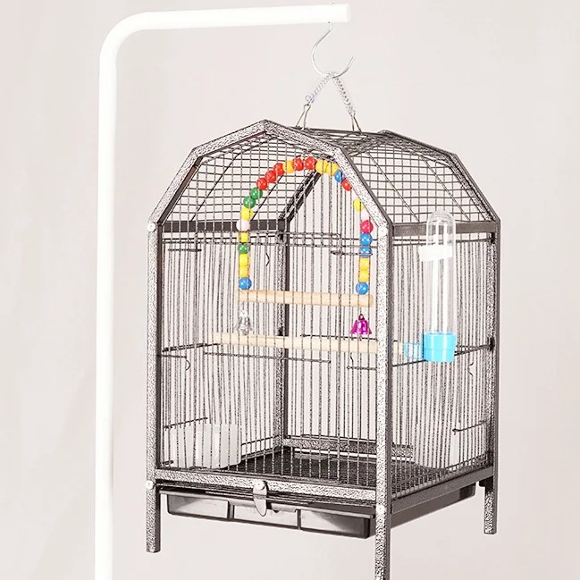 

Parrot Birdcage Portable Outdoor Pearl Bird Xuan Feng Peony Birdcage Metal Frame