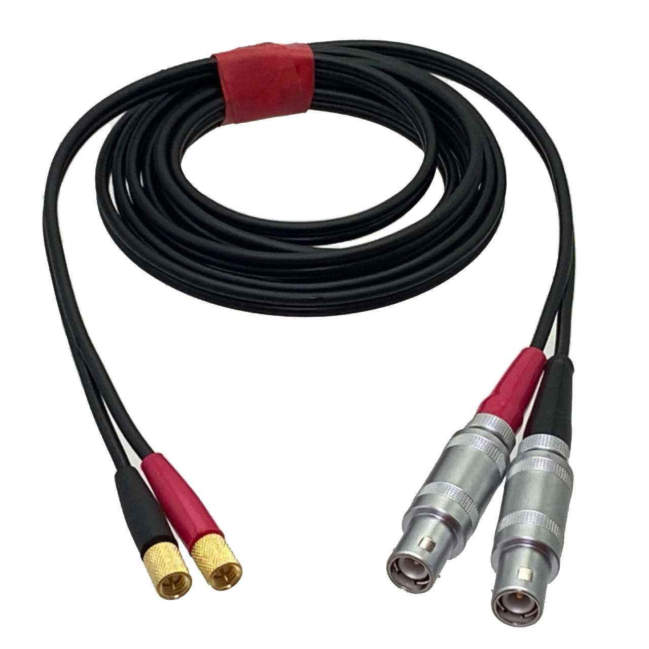 Twin Cable 2 C9-2 L5 FFA 1S to Microdot L5 Male plug Connector for Equality ultrasonic Flaw Detector 3FT~10M