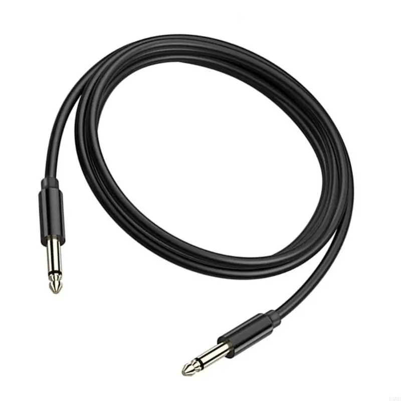 D5BB Profesional 6.35mm Pria hingga 6.35mm Kabel kabel stereo adaptor pria 6.35mm