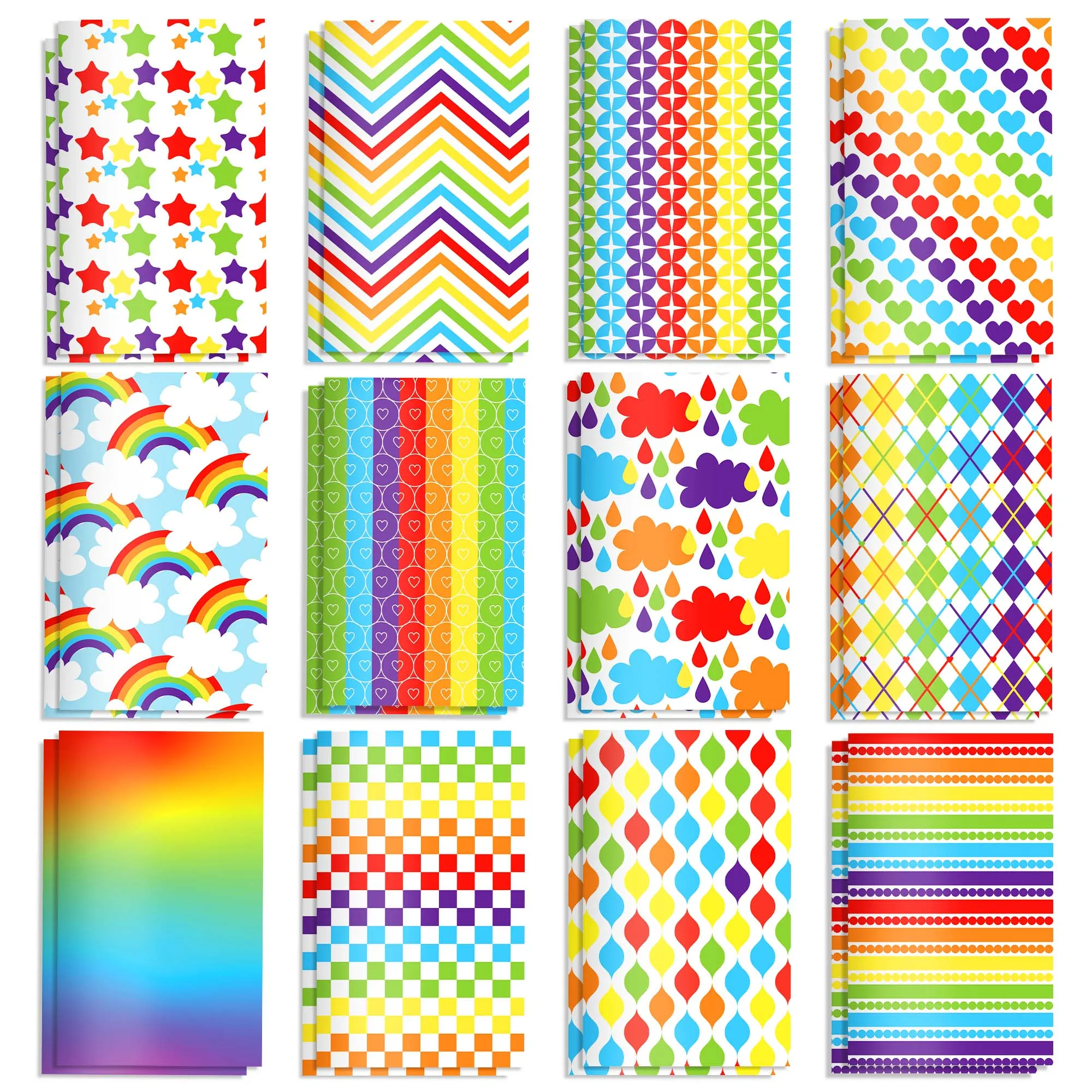12 Stück bunte Taschennotizbücher mit Regenbogenmuster, Geburtstagsgeschenke, Büromaterial, Notizblöcke, Schultagebuch, Notizblock, Zubehör