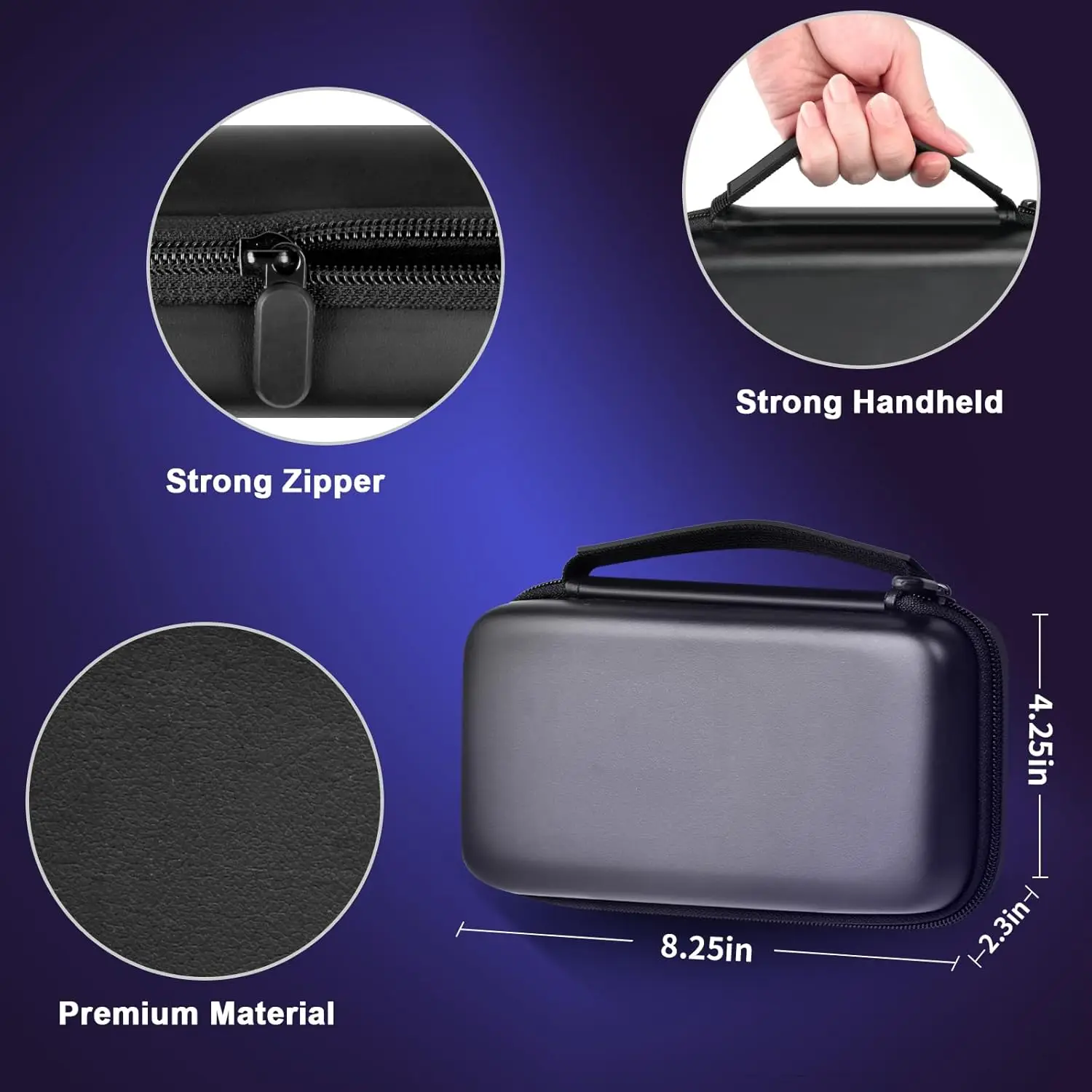 (العلبة فقط) حقيبة حمل لوحدة التحكم المحمولة للعبة Retroid Pocket 3 Plus Retro، وحدة تحكم محاكيات متعددة للسفر المحمولة