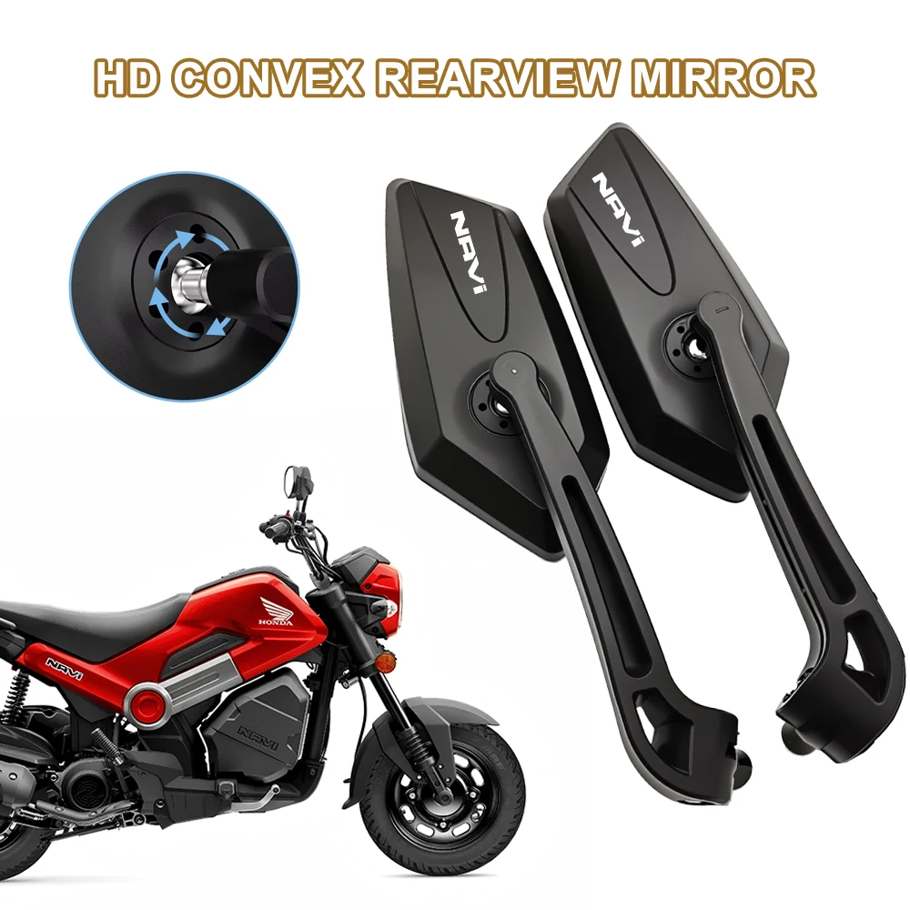 2pcs Motorcycle Side Mirror Rearview Mirror Adjustable Rotating For HONDA DREAMWING Navi 110 Navi110 Navi 110 Hornet  GROM