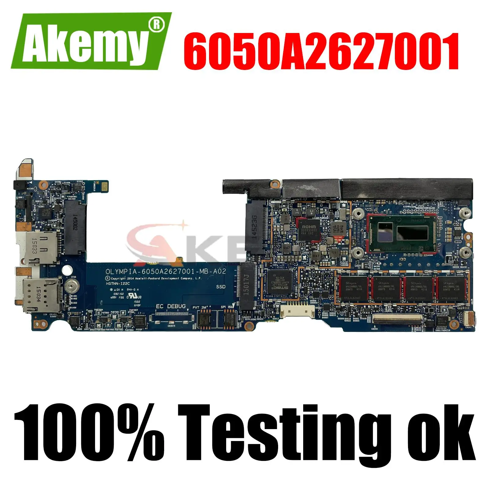 

For HP Elite x2 1011 G1 Notebook Mainboard M-5Y10C M-5Y51 M-5Y71 RAM 4G 8G Laptop motherboard 6050A2627001 motherboard