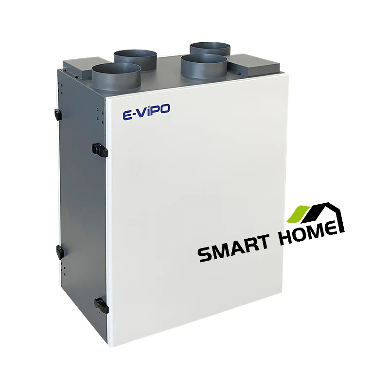 Residential Wall Mounted HRV Ventilation Heat Recovery system Counter-flow Heat Exchange Mechanical Recuperator