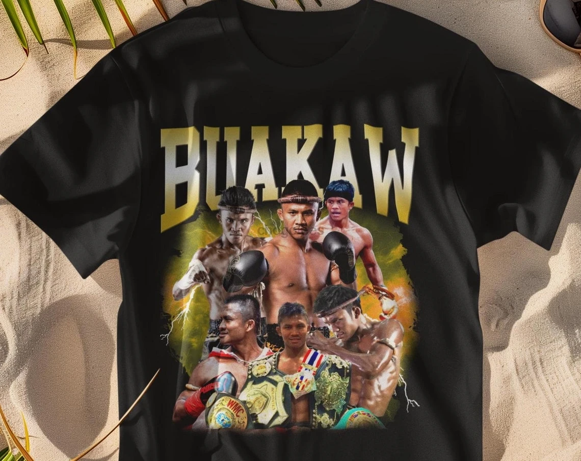 Vintage 90s Graphic Style Buakaw Banchamek T-Shirt Buakaw Shirt Retro Thai Champion Tee Buakaw Fan Muay Thai Hoodie Sweatshirt