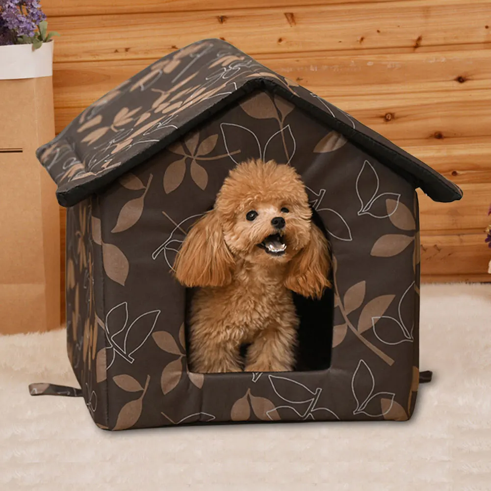 

Waterproof Pet House Warm Stray Cats Shelter Kitten Cave Hut for Indoor and Outdoor Use