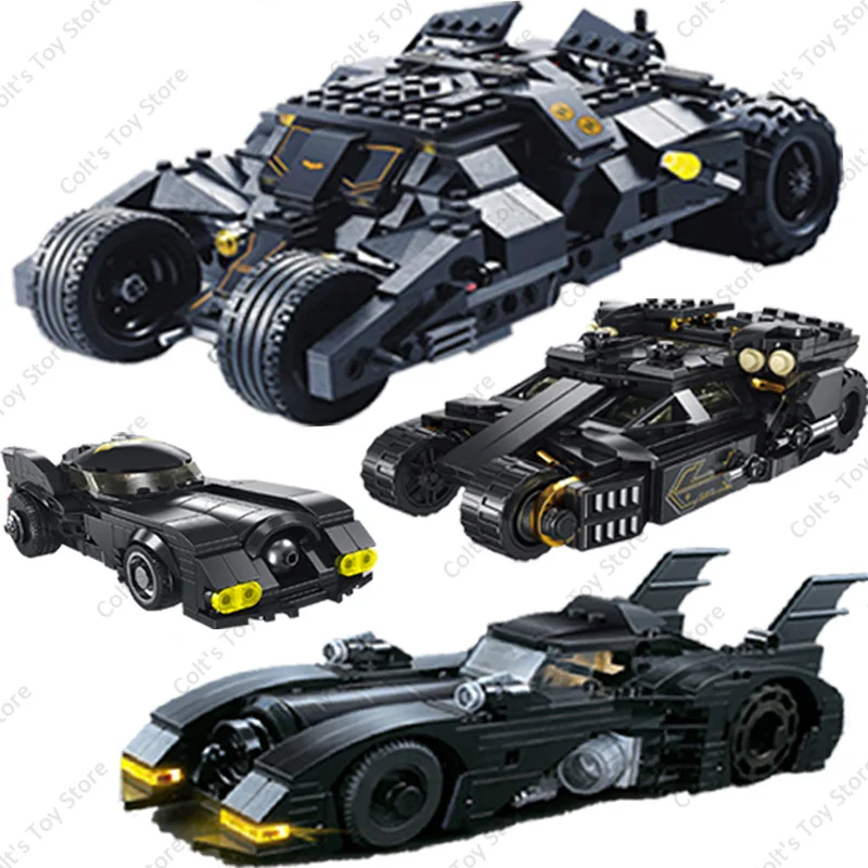 

Superhero The Dark Knight VS Joker Building Blocks City Speed Champion Racing Classic Supercar Model Bricks Toys For Kids Gifts