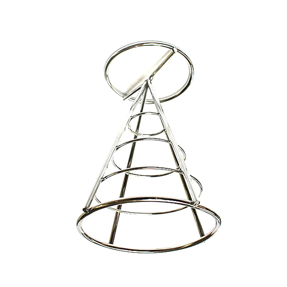

2Pcs Fries Foods Stand Holder Metal Wire Basket Stainless Steel Cone Holder for Sauce Dip Party Catering Snack Display