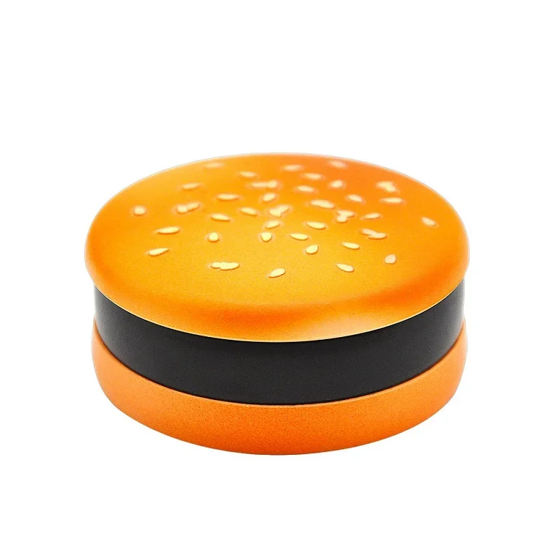 SMO Protable Hamburg Style 3 Layers Tobacco Grass Grinder 56mm Metal Gear Grass Crusher Machine Smoking Accessories Men Gadgets