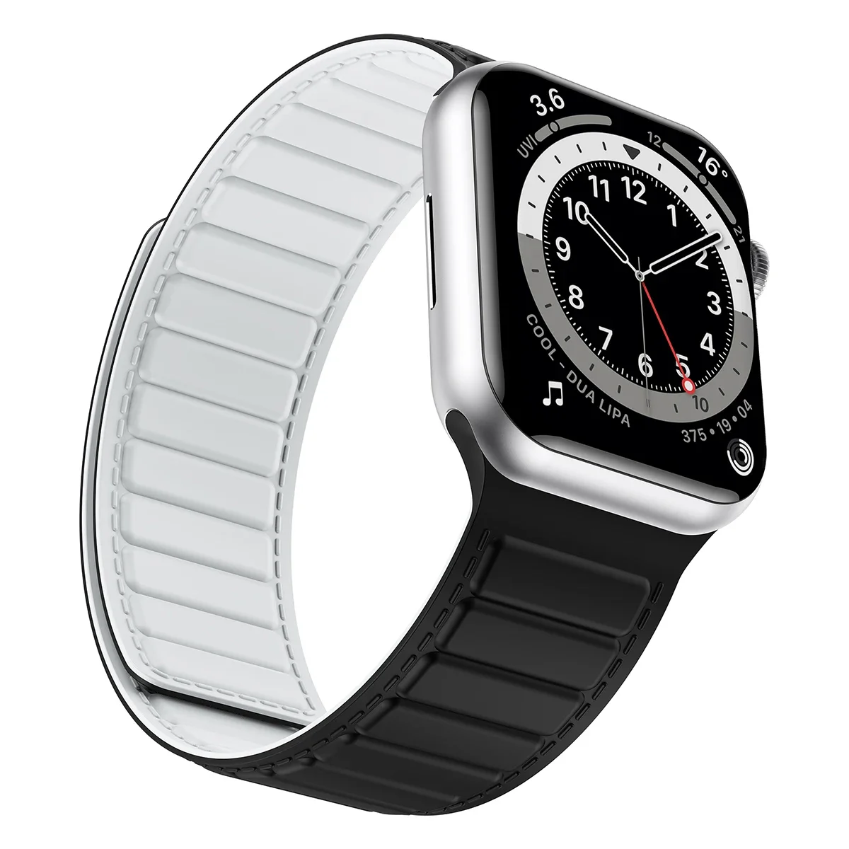 Magnetic Silicone Strap For Apple Watch Ultra/2 49mm 45mm 41mm 44mm 40mm 42mm Bracelet Wristband iWatch 9 8 7 6 5 4 3 SE Correa