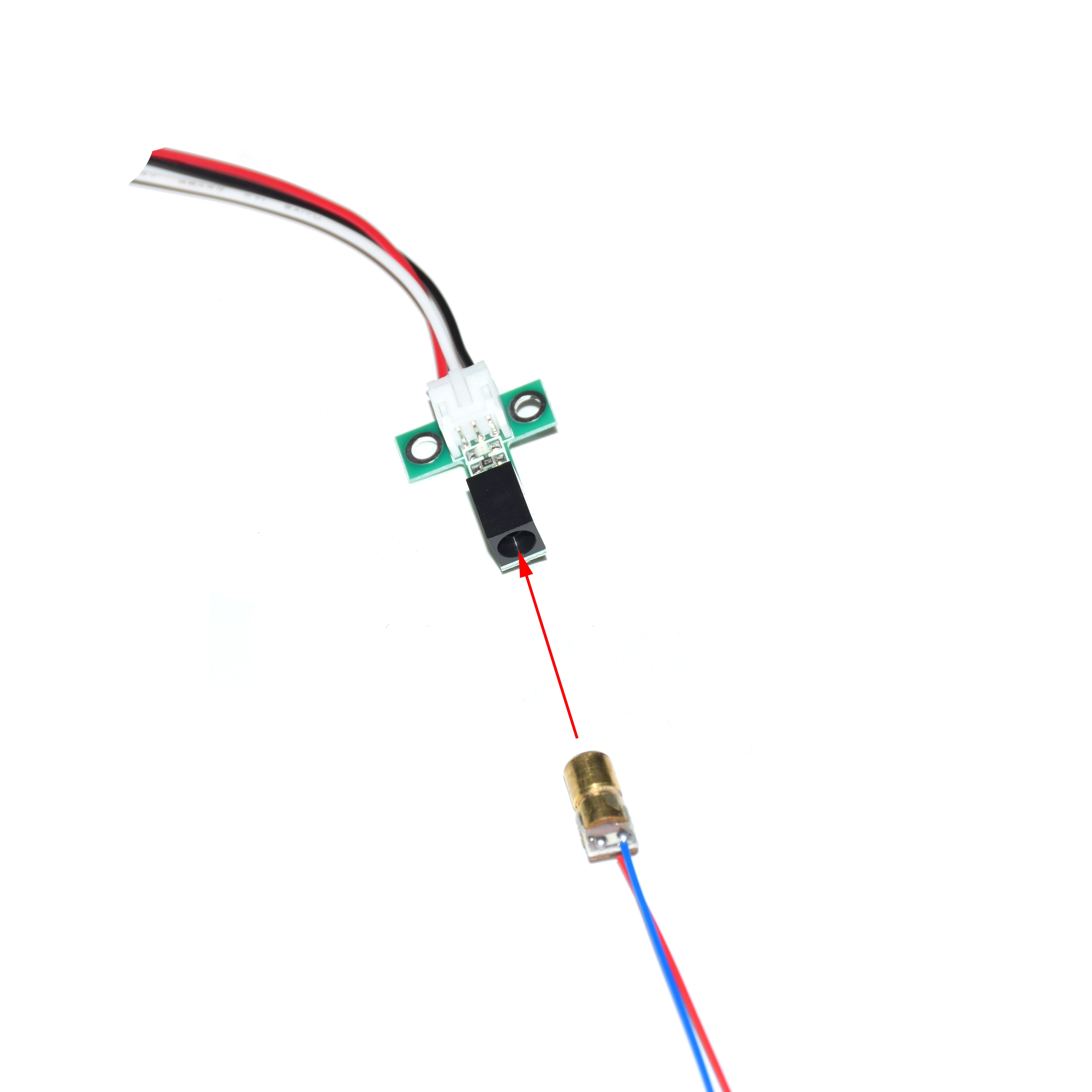 Distância Detecte o detector do laser, DC5V, alarme do sensor, 10m máximo