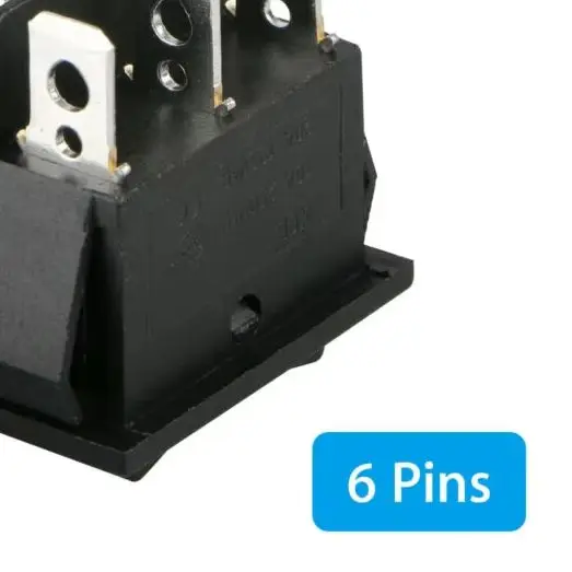 2pcs Rocker Switch 6 PIN DPDT Double Pole Double Throw 20 Amp Momentary Rocker Switch For Home Appliances Car power parts view 2
