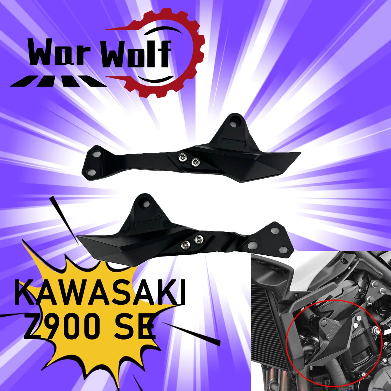 

Motorcycle Crash Bar Engine Guard Protection Cover Engine Slider Protective Guard Fit For Z900 SE 2025 z900se 25 Z900SE z900