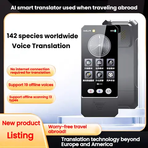 142 Languages Intelligent Language Translation Machine Offline Real-time Voice Translation Support Travel Photography