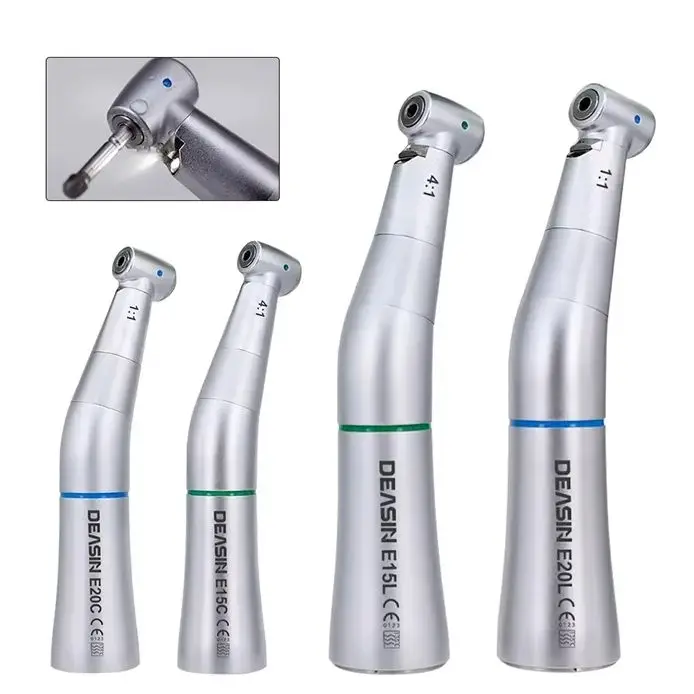 Dental E20L/E15L Kavo Winkelstück 1:1 4:1 Typ Dental-Niedriggeschwindigkeits-Handstück mit/ohne Glasfaser Einzelwasserspray