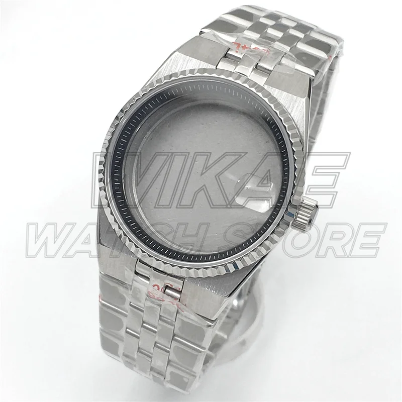 36mm40mm Land-Weller Nh35 Watch case Sapphire Crystal Waterproof Silver Case With Chapter Ring And Dial Hand Set Fit NH35 Movet