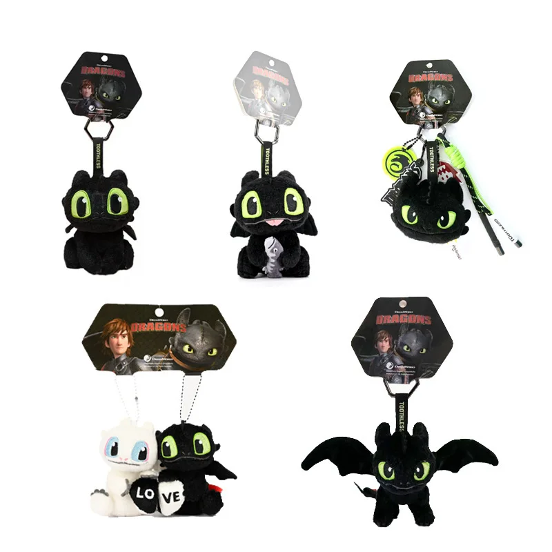 Cute Toothless Plush Doll Backpack Keychain Accessory view 2