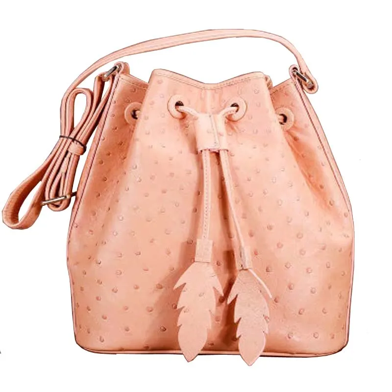 ourui summer  Ostrich female Bucket  women single shoulder bag