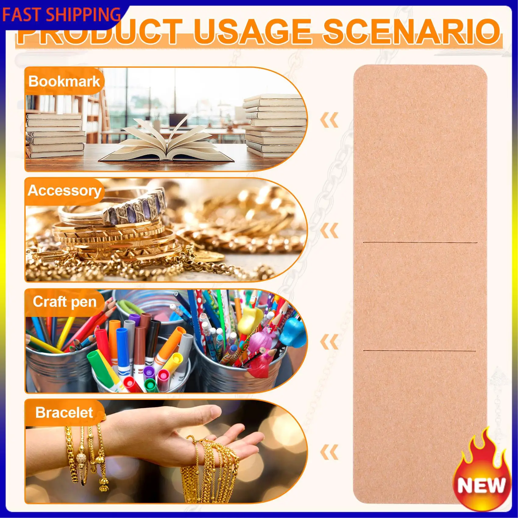

Горячий тренд-70 шт., держатель для закладок из крафт-бумаги, закладки из смолы «сделай сам», пустые демонстрационные карты для закладки, подарочная упаковка