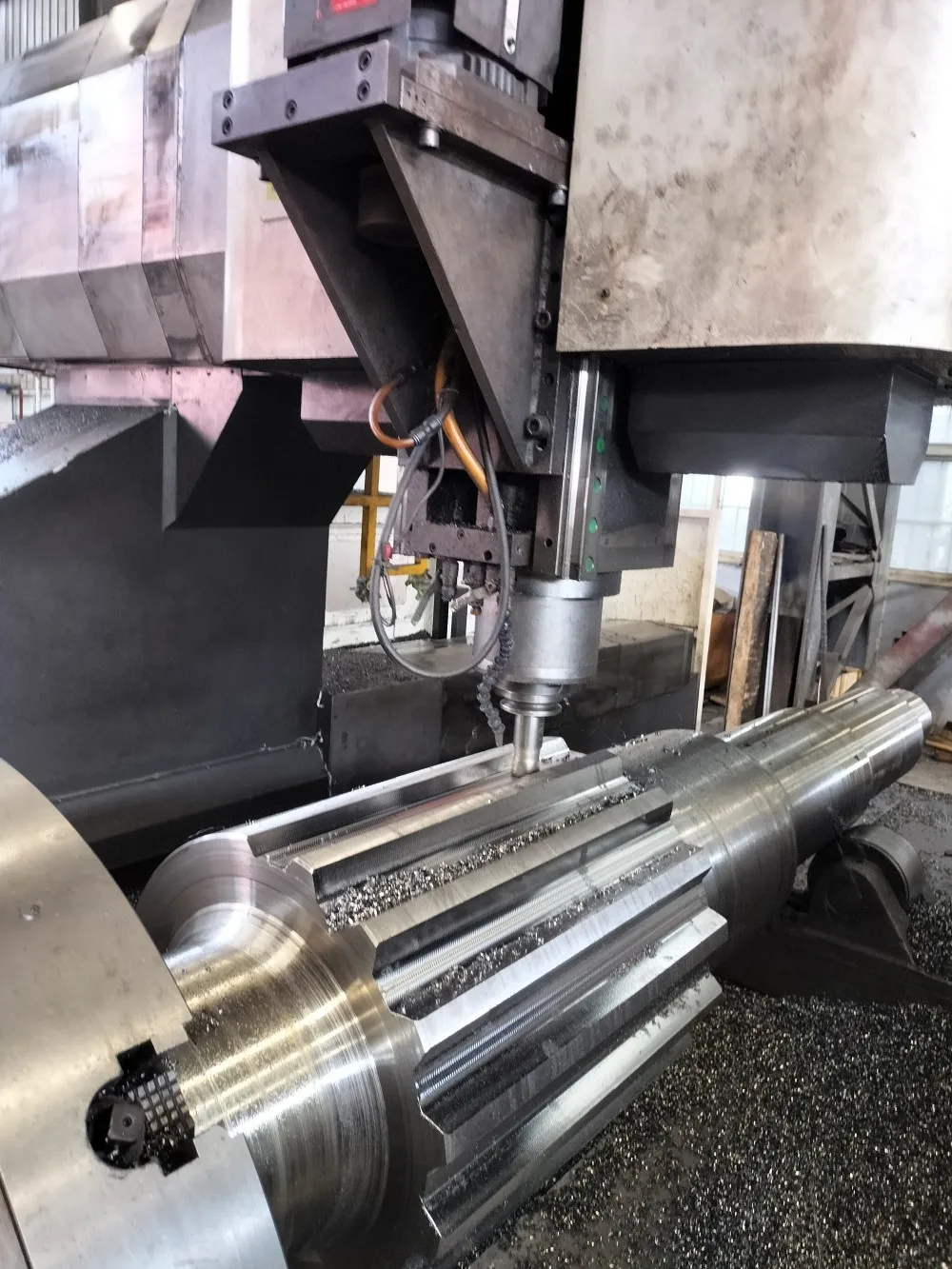 Custom Forged Large Module Gear Shaft Transmission Spur Big Drive Pinion Shaft Forged Steel Large Gear Shaft