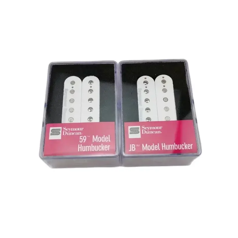 

Guitar Humbucker Pickups SH1n 59 And SH-4 JB Humbucker Pickup 4C White Electric Guitar Pickups