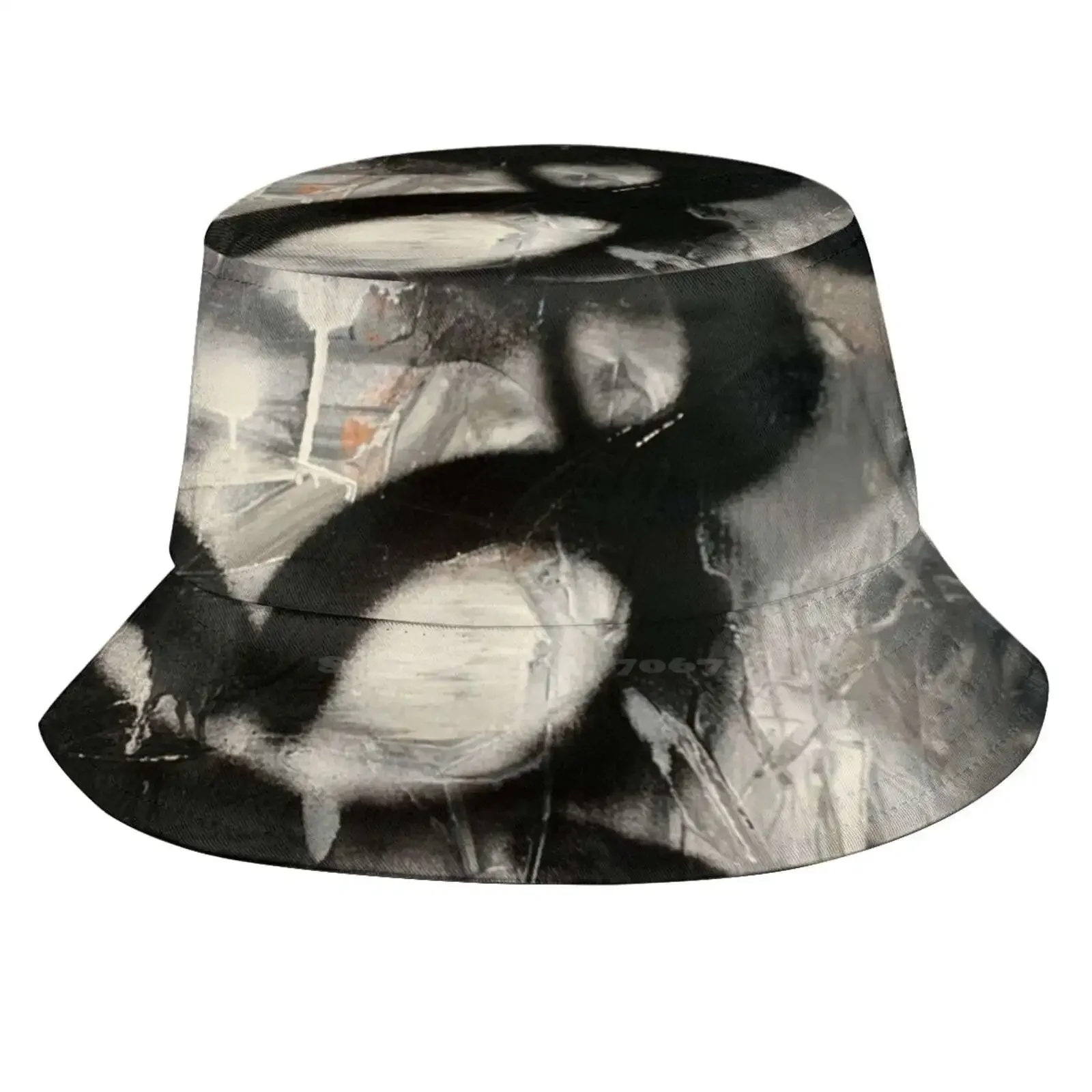 Flower Power Sun Cap Fisherman Hat Bucket Hats Urbanflowstudio Flowers Black White Graphic Graffiti Summer