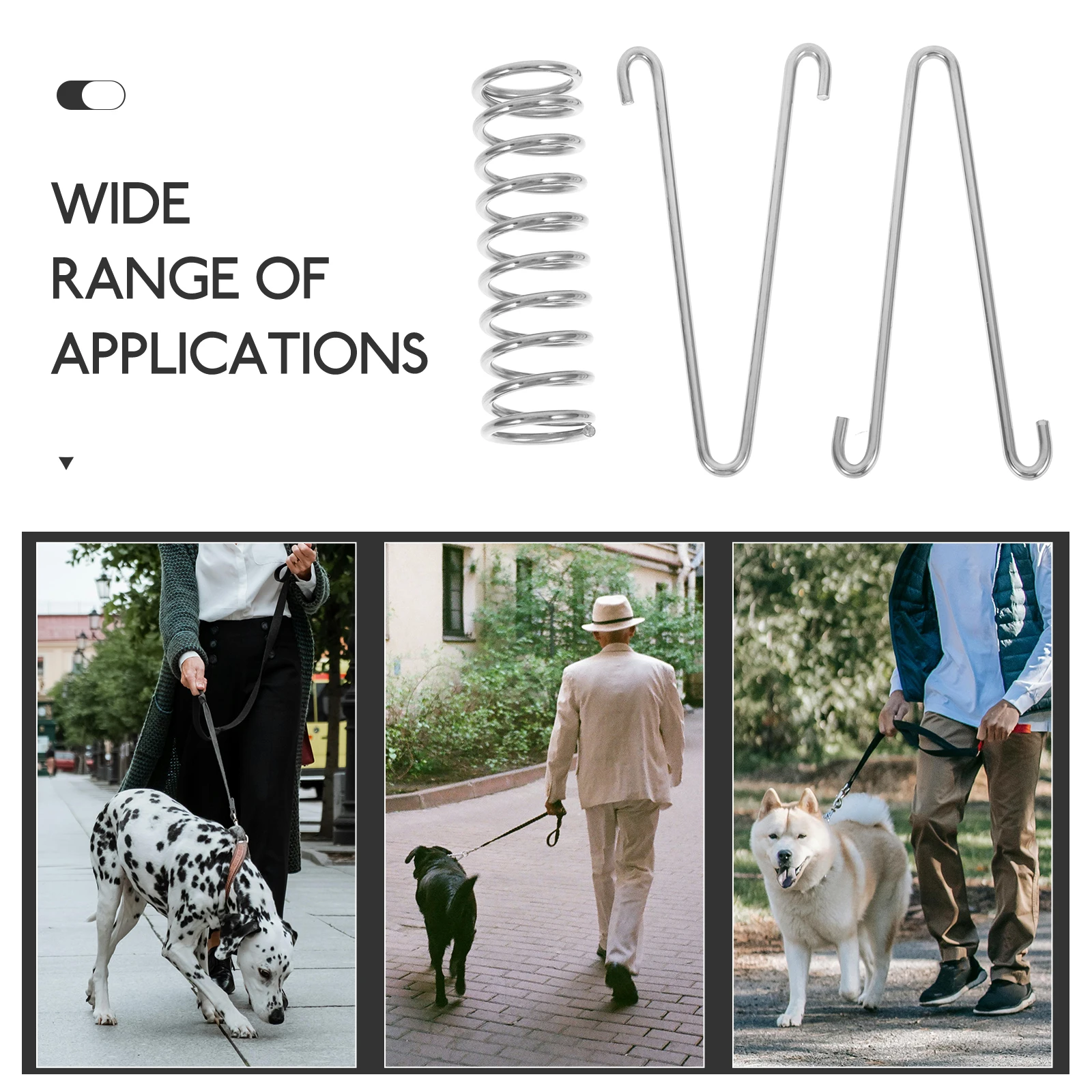 

Stainless Steel Chain Leash Shock Absorber Shock Absorbing Spring Heavy Duty 304 Large Size Pet Tension Spring