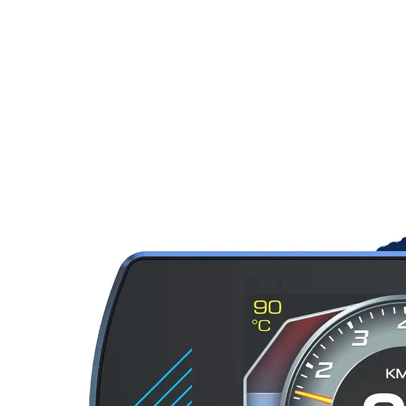 P12 OBD2 HUD Head Up Display Smart Digital Speedometer on-board Computer HUD Overspeed /water Temperature/ Voltage/speed Alarm