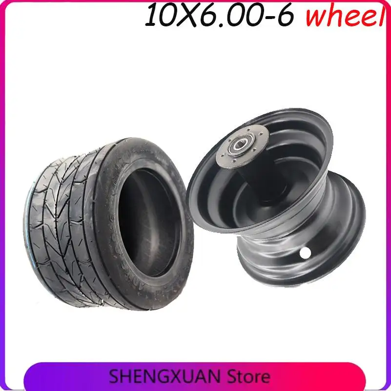 

10 inch widened vacuum tire 10x6.00-6 for Citycoco motorcycle electric scooter motor special tubeless tire wear resistance