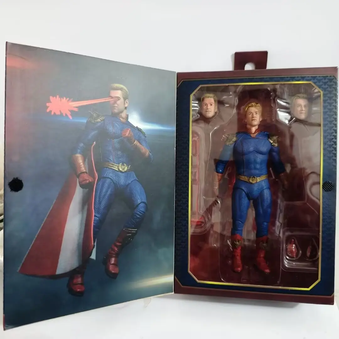 Figura de ação NECA The Boys de 7 polegadas - Homelander e Starlight (edição asiática) Figuras modelo colecionáveis