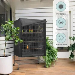 Bird Cage Cover Waterproof Dustproof Oxford Cloth Cage Cover Protective Bird Cage Supplies Two Handle Top Design Adjustable