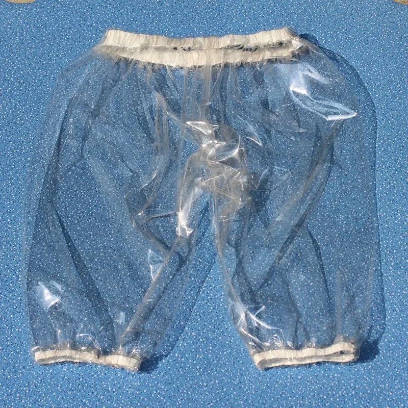Quick-Dry Transparent Anti Leak-proof Pants Elderly Incontinence Waterproof Men Long Short Durable Plastic Outdoor Trousers‌ New