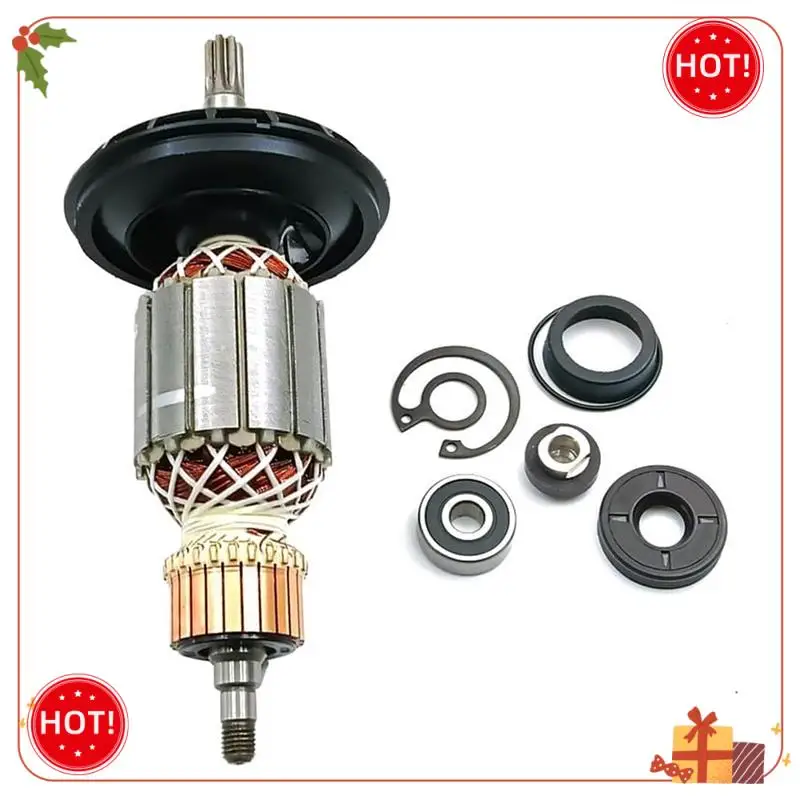 ABLE-Replacement Armature Set For RH540 Armature Rotor 1619P10864 With Accessories For RH540 RH540S RH540M