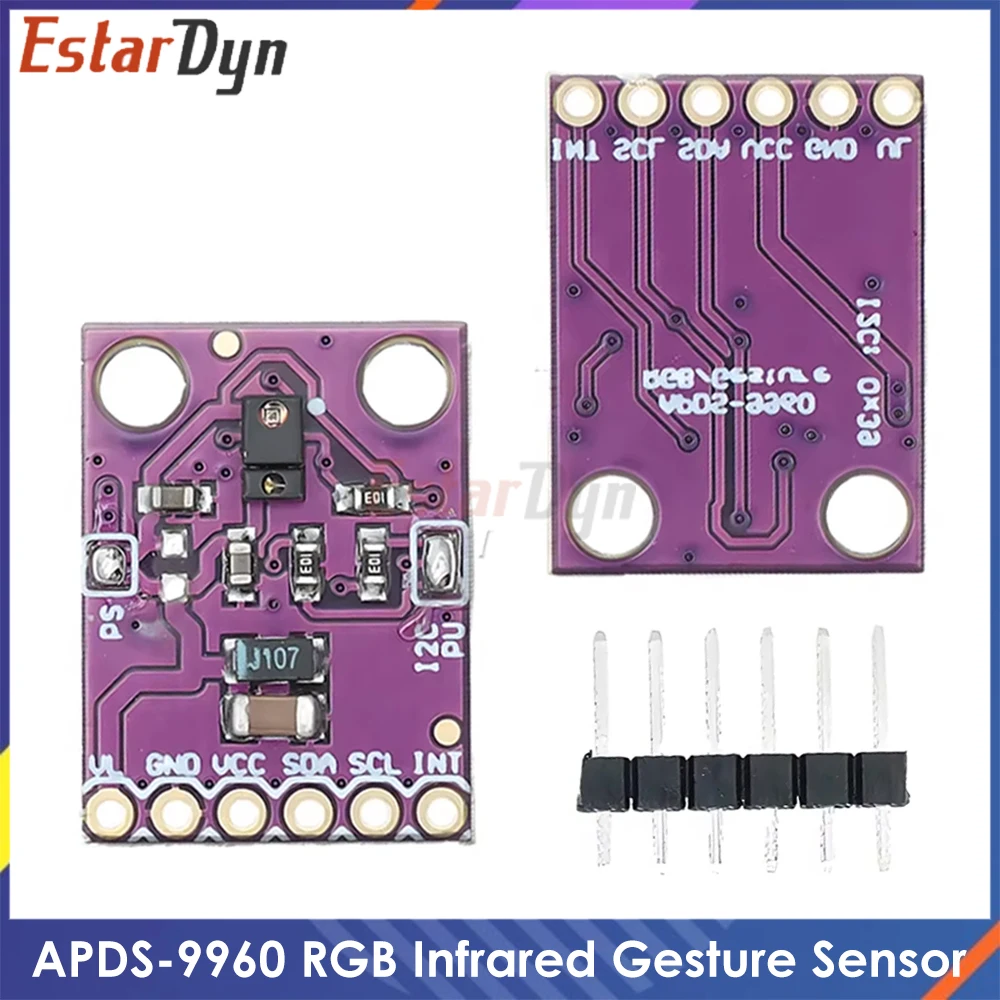 GY-9960 Gesture Sensor Module 3.3V I2C, Proximity & RGB Detection for DIY